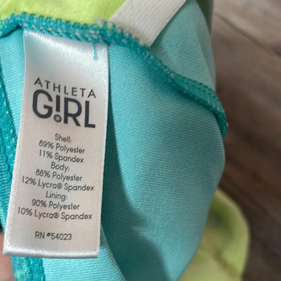 Athleta girl tank double layered yellow and green - Picture 7 of 7